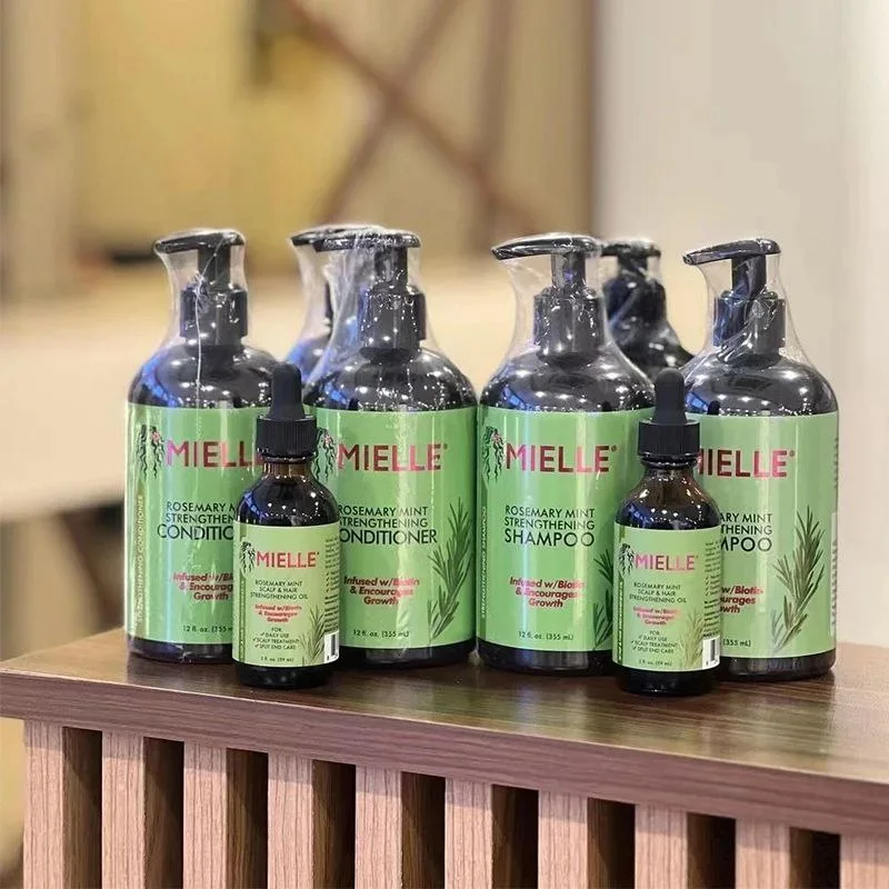 مجموعة زيت إكليل الجبل لتقوية وتكثيف الشعر ومنع التساقط