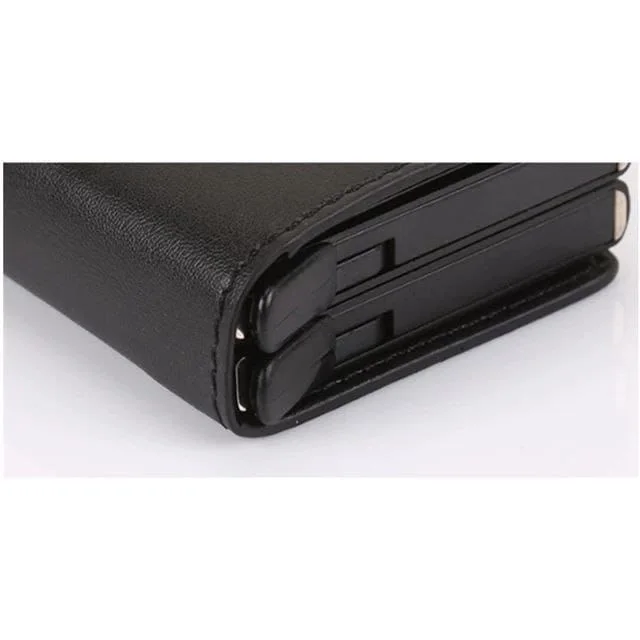 2x حامل بطاقة الائتمان الألومنيوم مع RFID لحماية بطاقاتك