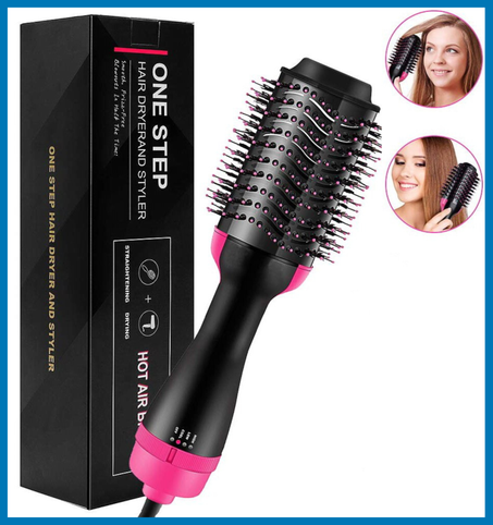 فرشاة الشعر 3 في 1 لتجفيف وتمشيط وفرد الشعر