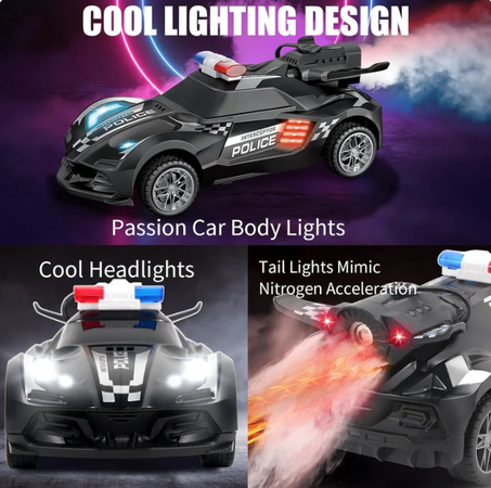 سيارة التحكم عن بُعد بتأثير الدخان المذهل! 🚗✨