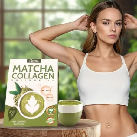 🍵✨ Matcha Collagène – مشروب الجمال والصحة في كيس واحد ! 💚🌿