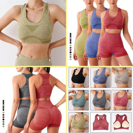 بدلة نسائية مرنة للرياضة واليوغا (شورط)