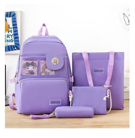 مجموعة حقائب مدرسية 4 في 1)