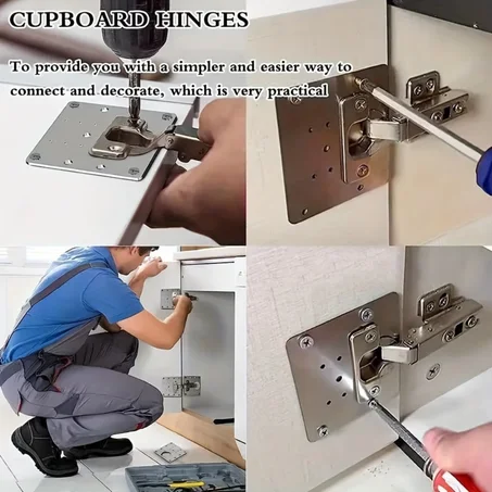 Plaque de réparation de charnière