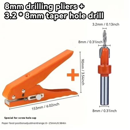 PINCE CACHE VIS ET EMBOUT DE FRAISAGE