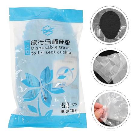 أغطية مراحيض مضادة للبكتيريا ومقاومة للماء - عبوة من 50 غطاء