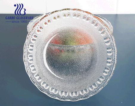 وعاء سلطة زجاجي كبير الحجم على الطراز فاخر