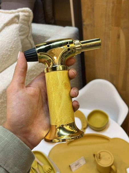 ولاعة شعلة البوتان، مسدس قابل لإعادة التعبئة، لهب قابل للتعديل، مقاوم للرياح، شعلة غاز