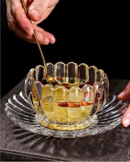 وعاء زجاجي إبداعي جديد مصنوع من الزجاج الشفاف الأنيق