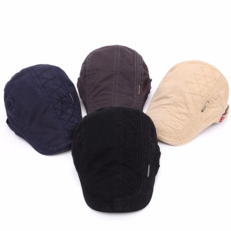 casquette à grille unie, béret rétro pare-soleil