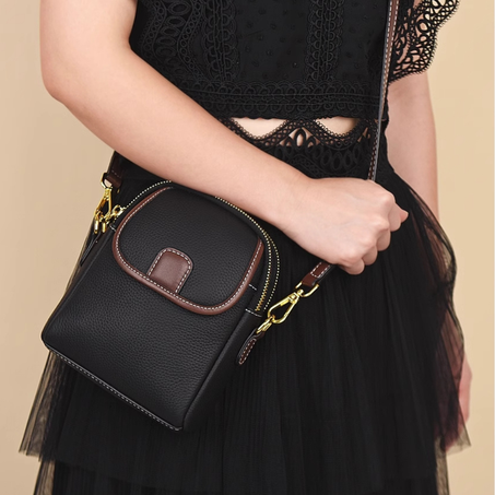 حقيبة كتف 2025 أصلية مصنوعة من الجلد