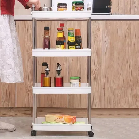 عربة تخزين متنقلة متعددة الطبقات