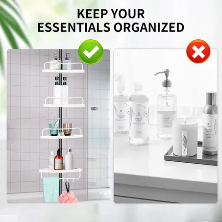 رف تخزين 4 طبقات ، منظم دش