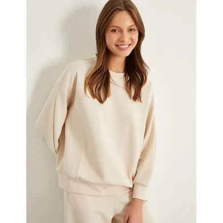 HAUTS DE PYJAMAS FEMME - CREME