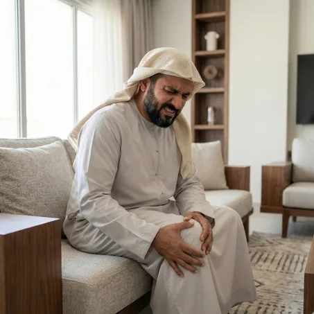 🔴 ألم الركبة… لما كل حركة تصير معاناة