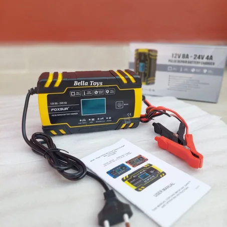 Chargeur de Batterie Intelligent 12V–24V 8A