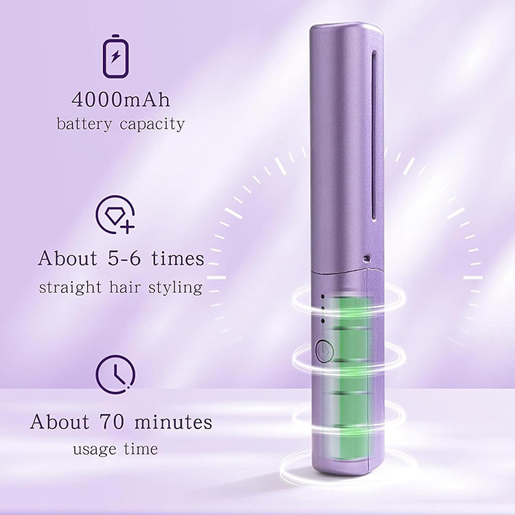 مشط فرد الشعر اللاسلكي المحمول بتقنية الأيونات – يمنحك شعر ناعم ولامع في دقائق