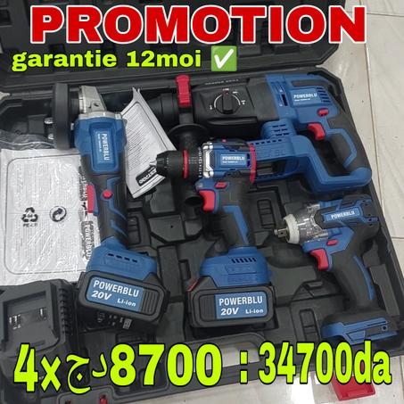 Kit 20v visseuse, tronçonneuse,  marteau perforateur,  visseuse a choc