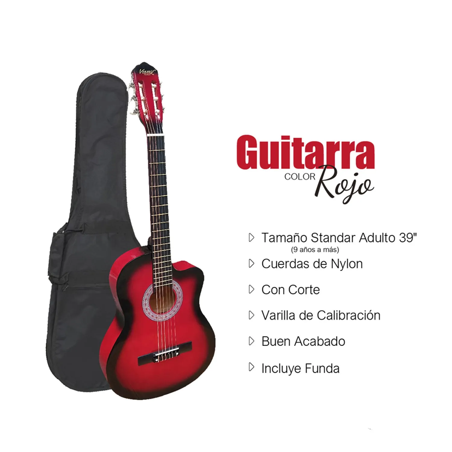 GUITARRA ACÚSTICA NYLON VOZZEX