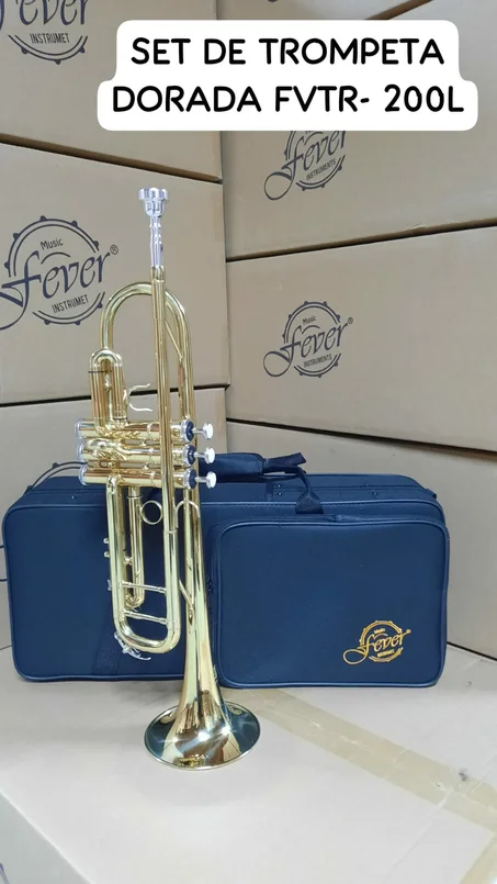 Trompeta de double puente FEVER DORADA FVTR-200L