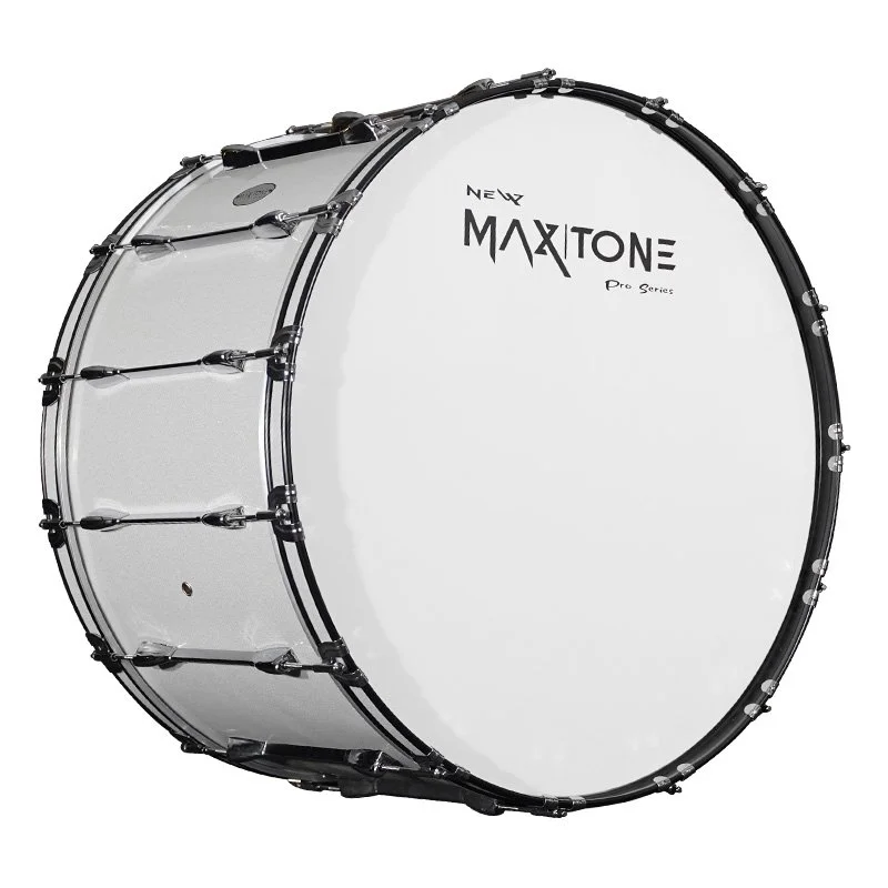 Bombo de banda MAXTONE 28 Pulgadas Blanco