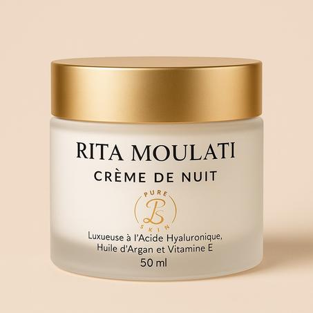 Rita Moulati — Crème de Nuit Luxueuse à l’Acide Hyaluronique, Huile d’Argan et Vitamine E 50ml
