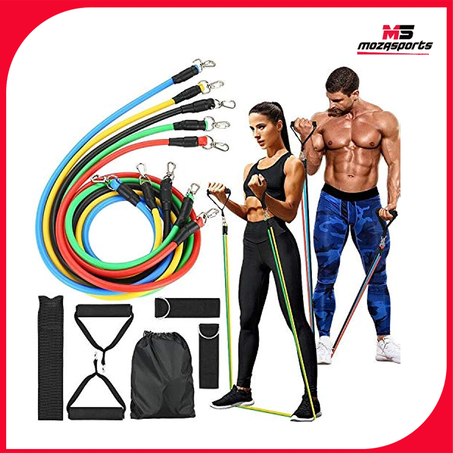 حبل المقاومة + حبل النط + برنامج تدريبي وغذائي مجاني 🎁