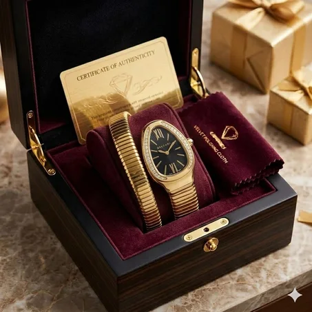 ✨  Luxury Women’s Diamond-Style Watch — Elegance That Shines