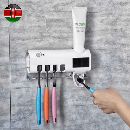 Automatic Toothpaste Dispenser & Antibacterial Toothbrush Holder ®KS