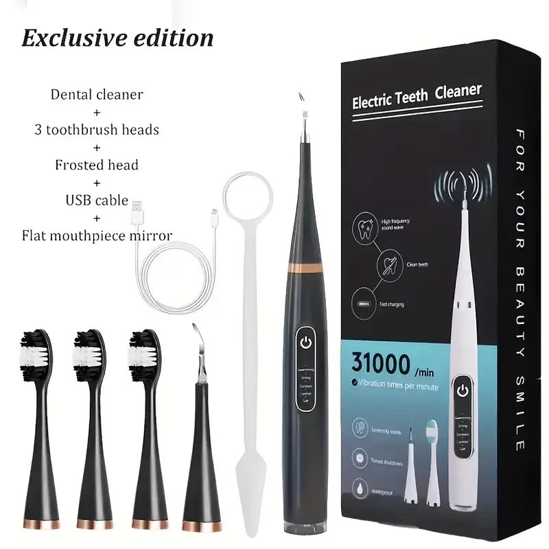 ✨ Get a Brilliant White Smile Effortlessly 😁 — Professional Electric Teeth Whitening & Cleaning Tool for Your Home! 🦷⚡