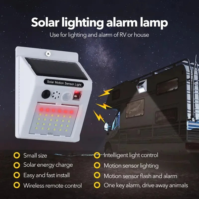 🚨 Protect Your Home at Night – Smart Solar Lamp with a Powerful Alarm!