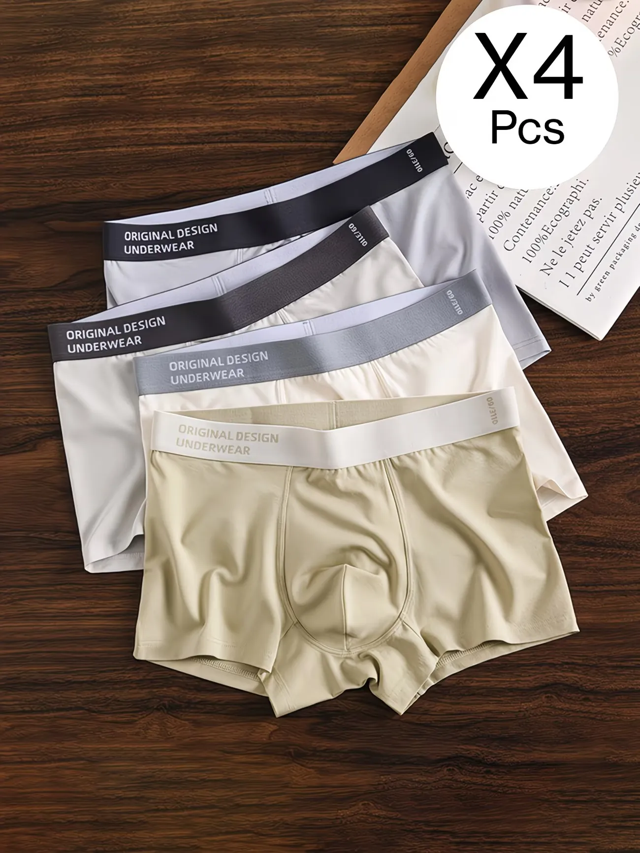 🩲💨 4 Antibacterial Men’s Boxers – All-Day Comfort & Freshness! 🌟👕