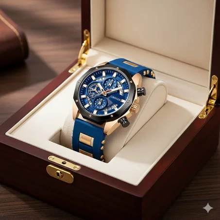 🕒 BIJOOT Men's Quartz Chronograph Watch – Rugged Precision Meets Everyday Style ⌚🔥