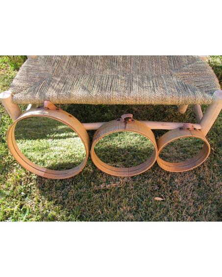 SET DE 3 MIROIRS BOIS