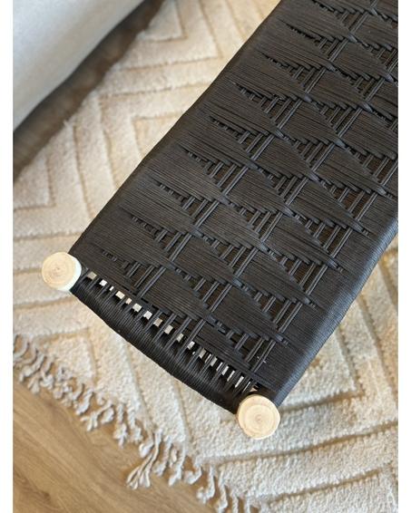 BANC TISSUS  FULL BLACK 100X40X40CM