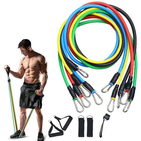 أربطة التمرين للياقة البدنية بـ 5 مستويات مقاومة مختلفة.