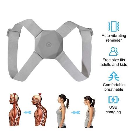 داعم و مصحح وضعية الظهر بالاهتزاز الذكي قابل للتعديل.