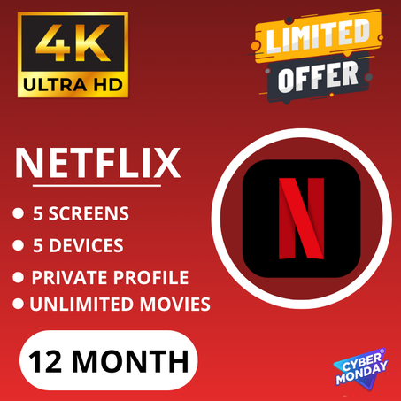 Netflix Premium 12 Months – Full Private Profile