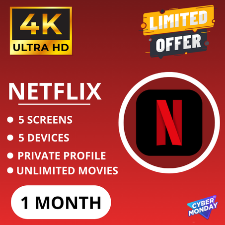 Netflix Premium 1 Month – Full Private Profile