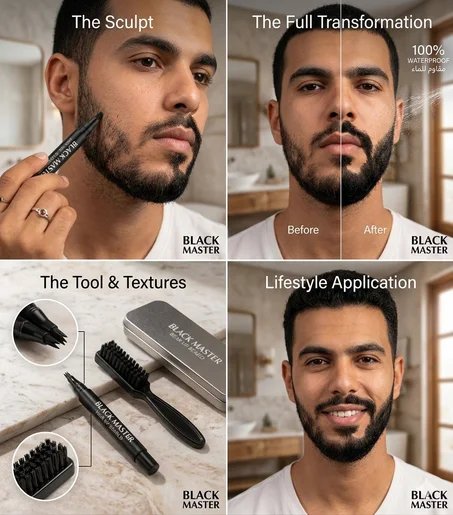 قلم ملء اللحية  Black Master