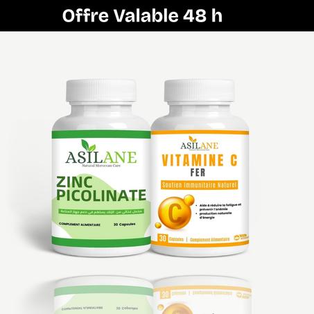 Pack Vitamine C fer + Zinc