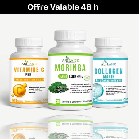 Pack Moringa + Collagène Marin +Vitamin C Fer