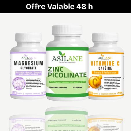 Pack Magnesuim + Zinc + Vitamin C Cafiène