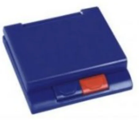 Double Tampon Encreur Bleu et Rouge