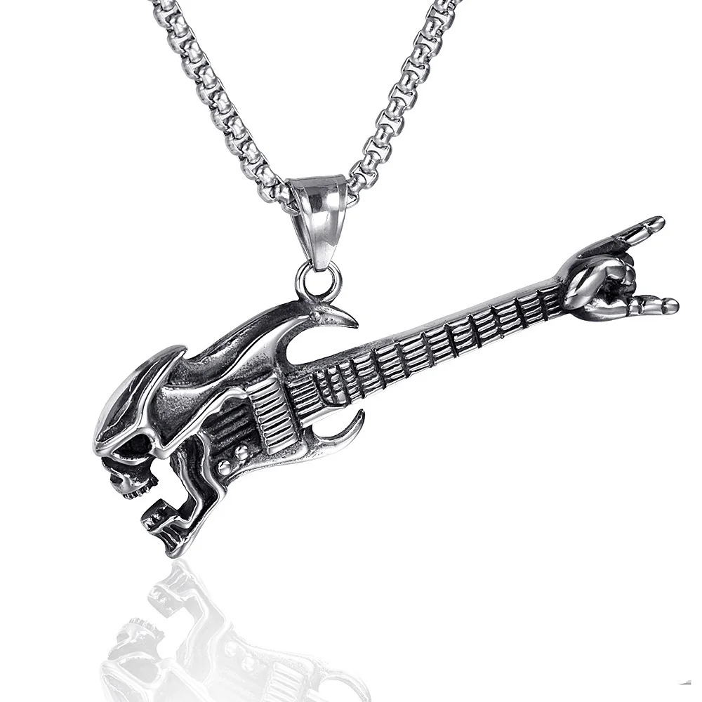 Skull Guitar Pendant
