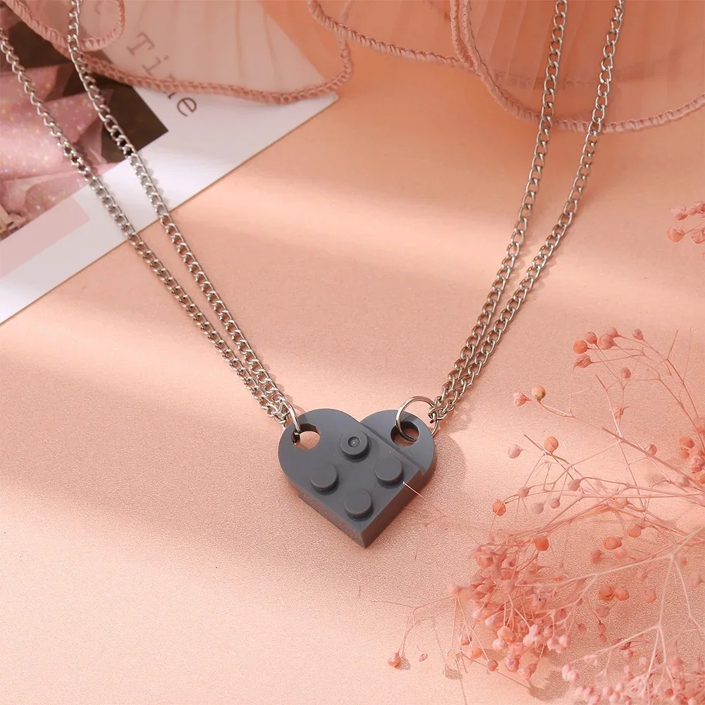 Heart Block Necklace – Minimalist Love Pendant