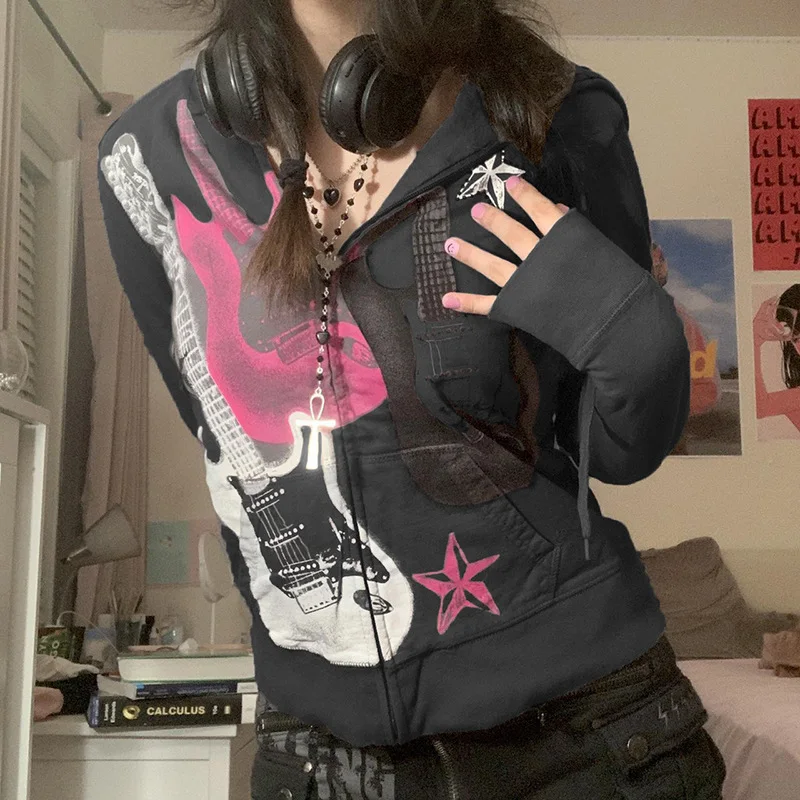 Electric Guitar Print Hoodie