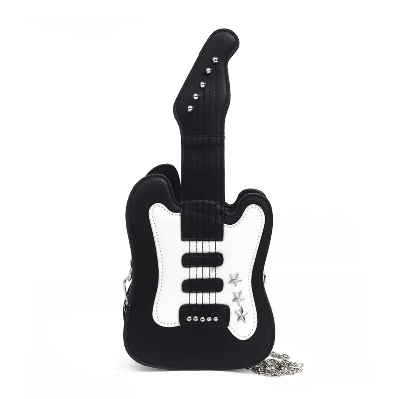 Guitar-Shaped Shoulder Bag