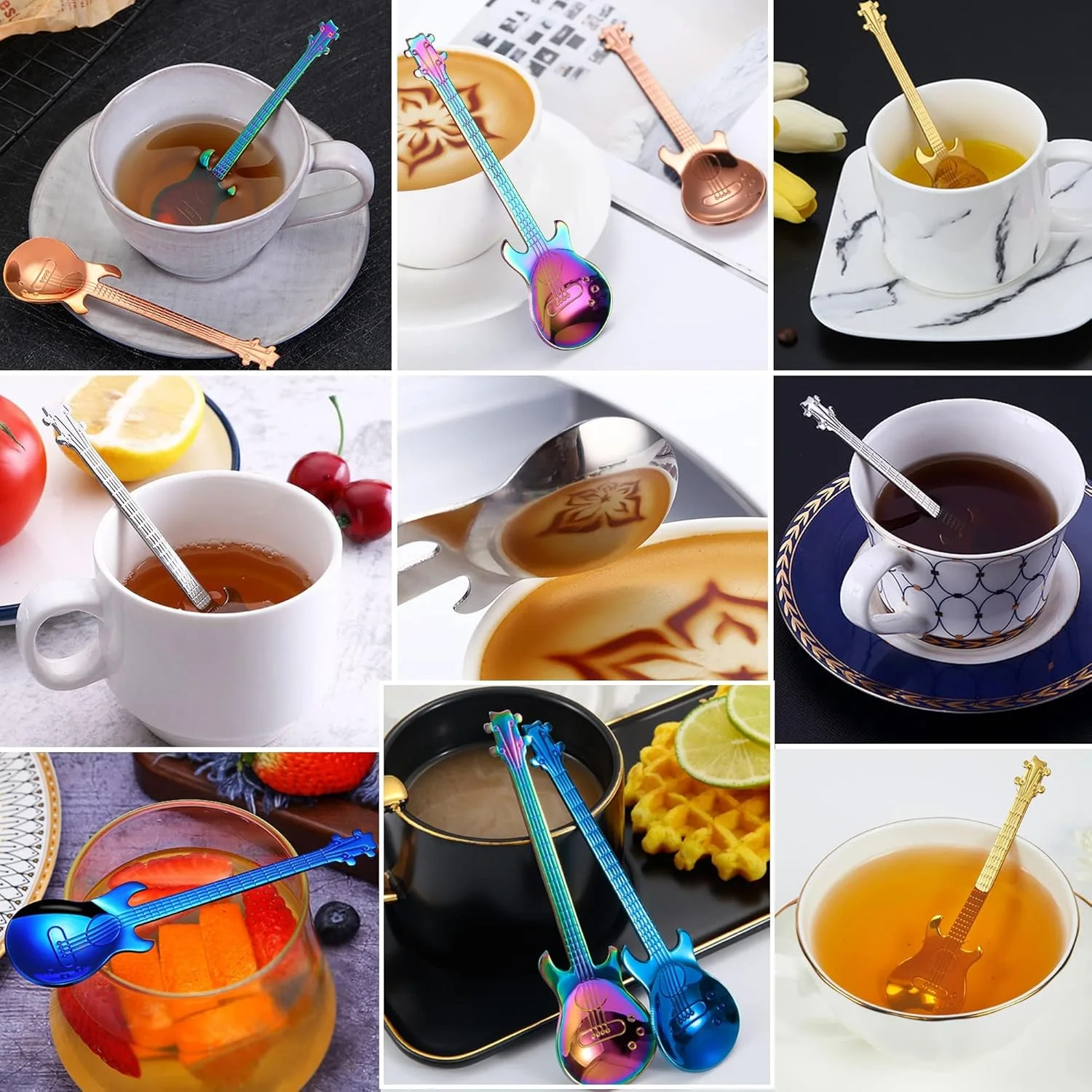 Bass Guitar Coffee Spoon Set