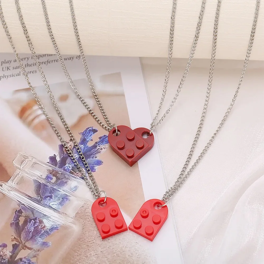 Heart Block Necklace – Minimalist Love Pendant